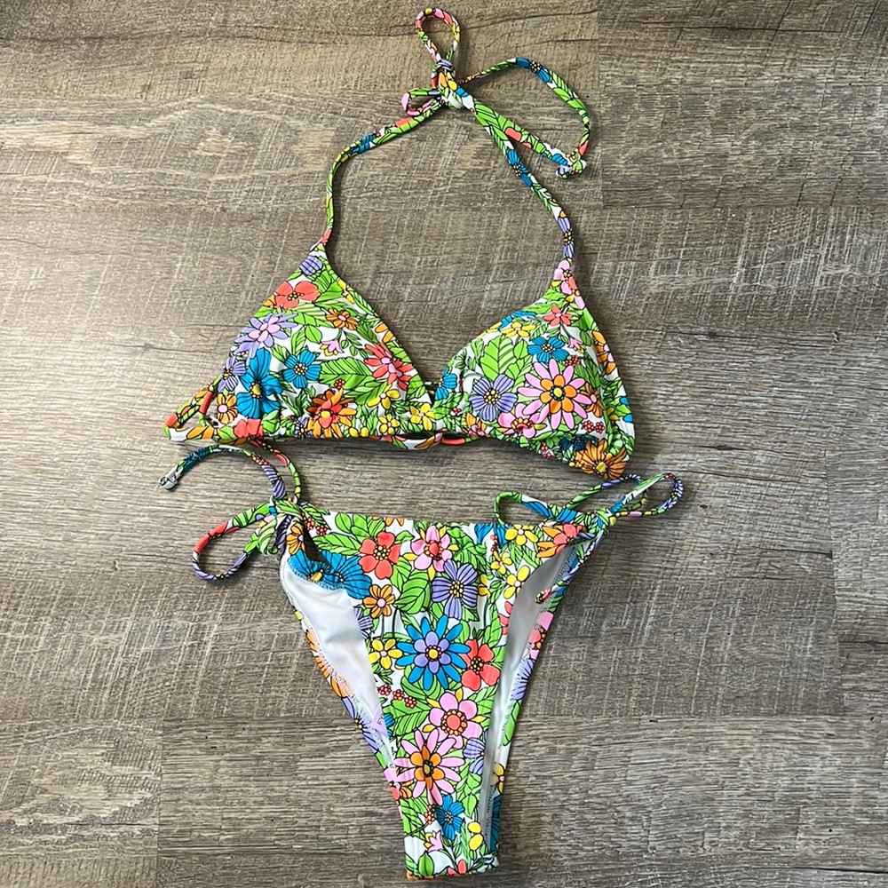 NEW Wild Fable Floral Bikini Set Size XS